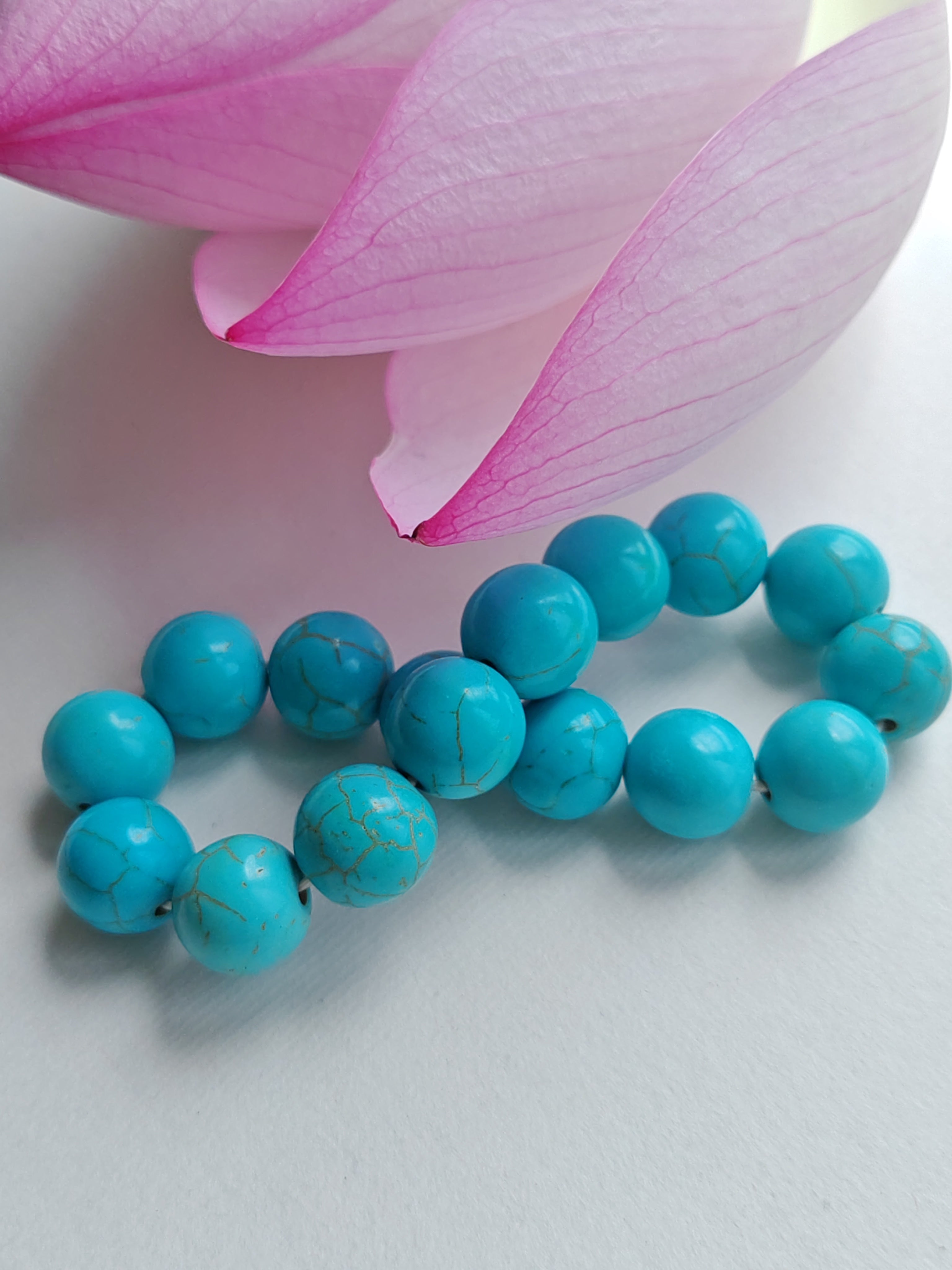 Turquoise Stone Bracelet- Natural Gemstone Healing Inner Peace Balance offers Bracelet