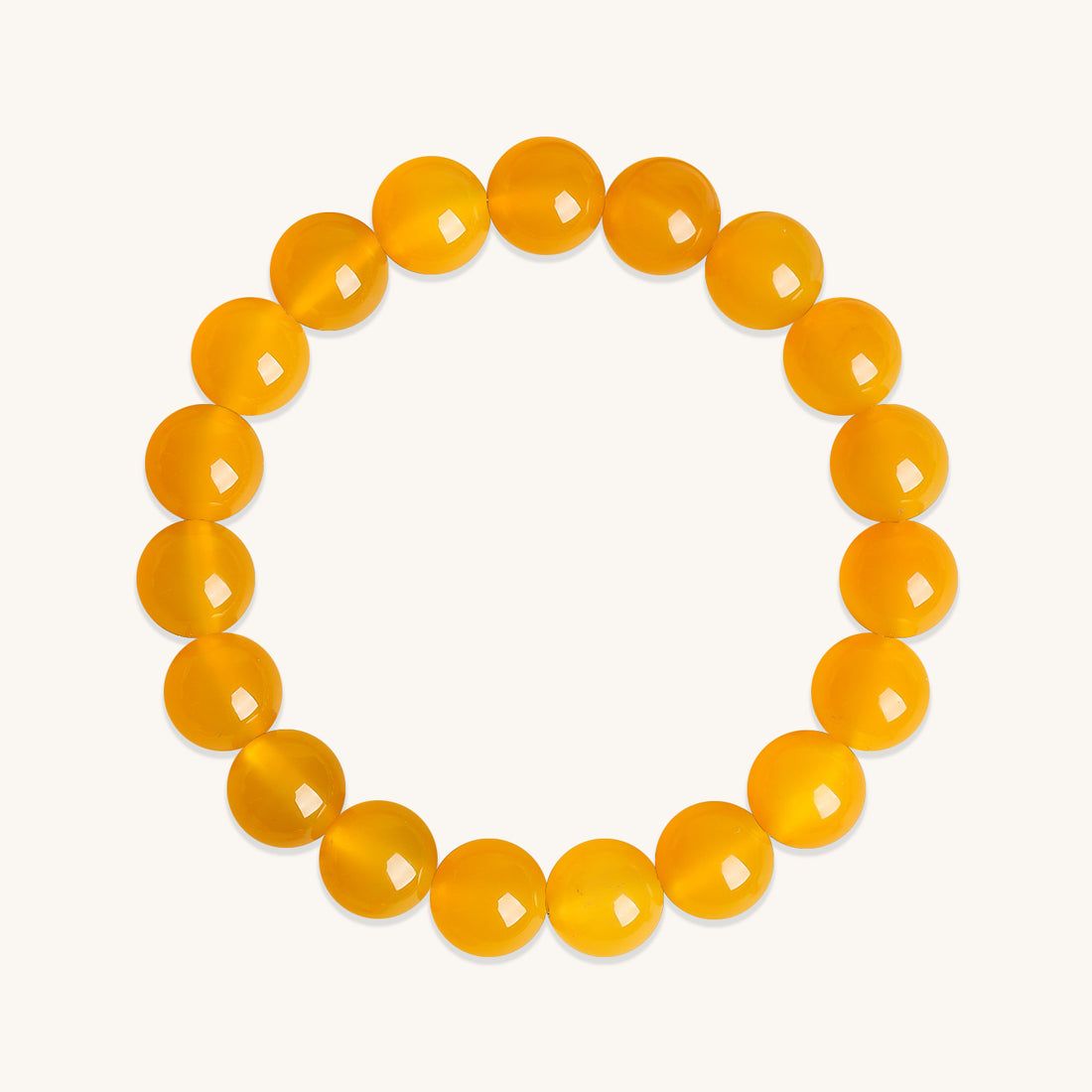 Yellow agate bracelet
